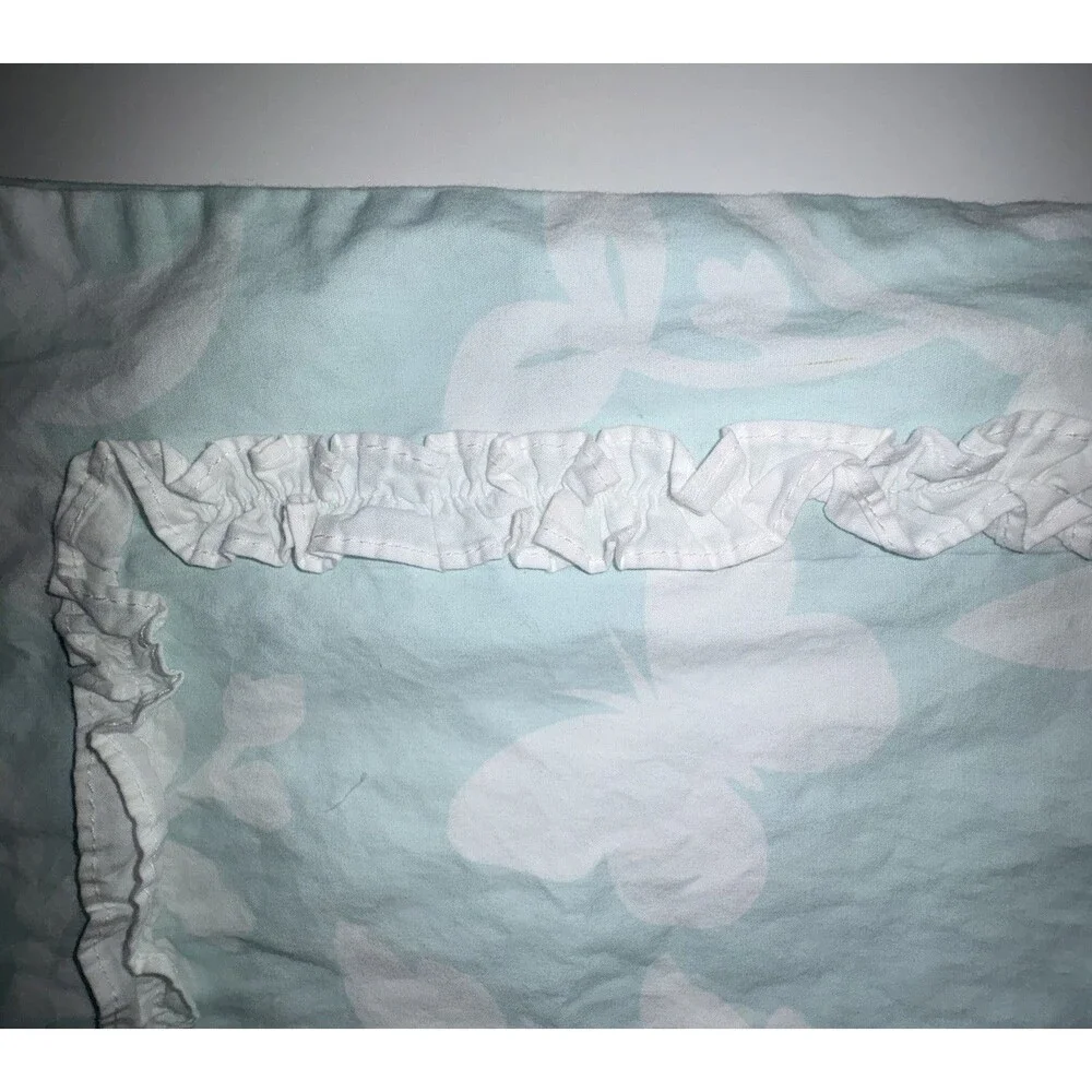 Simply Shabby Chic Kids Green Butterfly Ruffle Pillow Shams Set Of 2 Standard